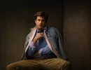 Professional Headshot of actor posing in jean jacket