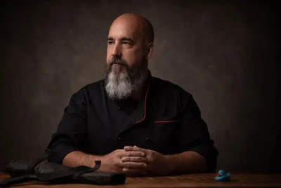 Professional Headshot of chef posing in the studio