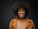 Professional Headshot of woman posing in the studio